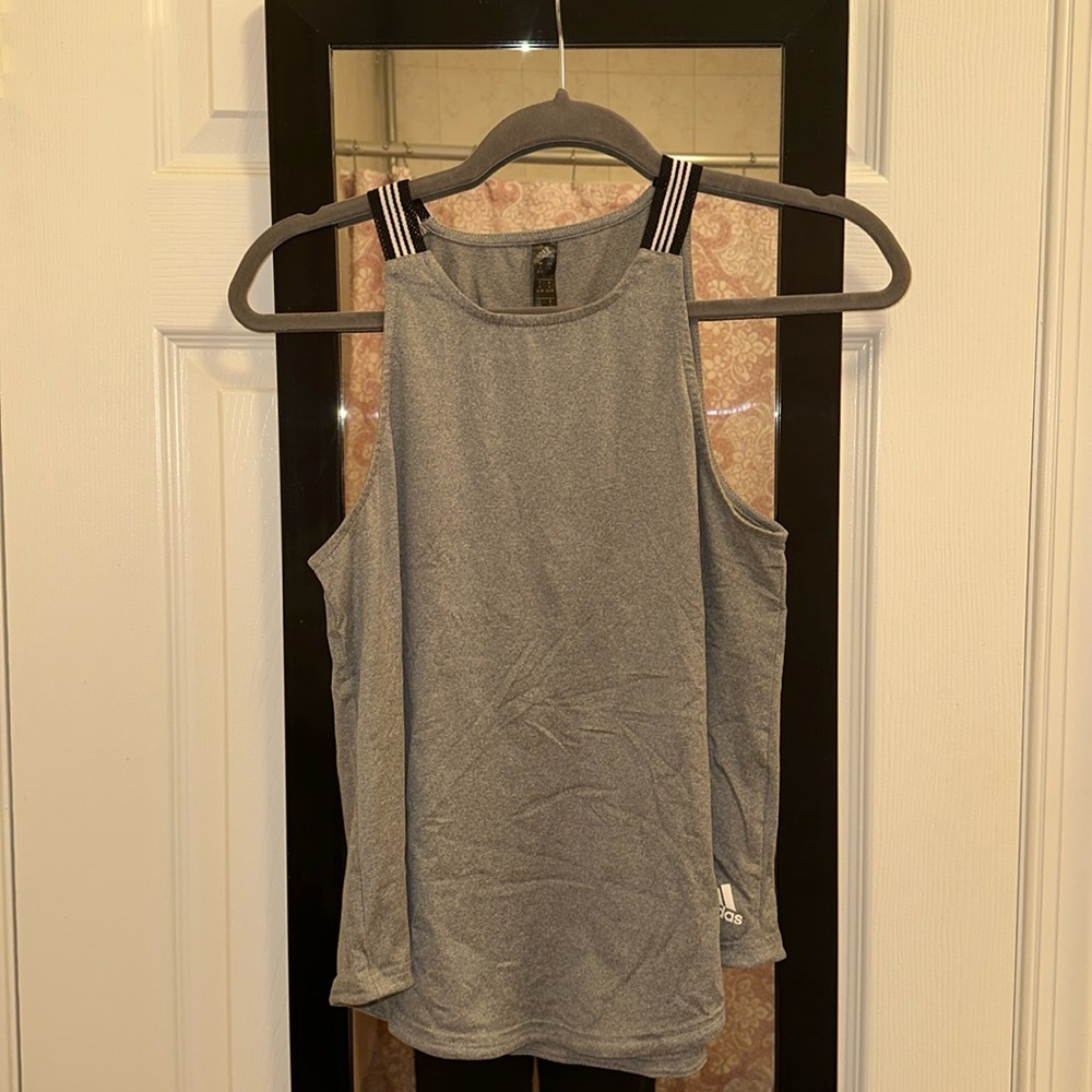 Adidas women’s grey tank top
